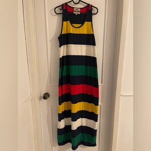 Striped Multicolor Midi Dress